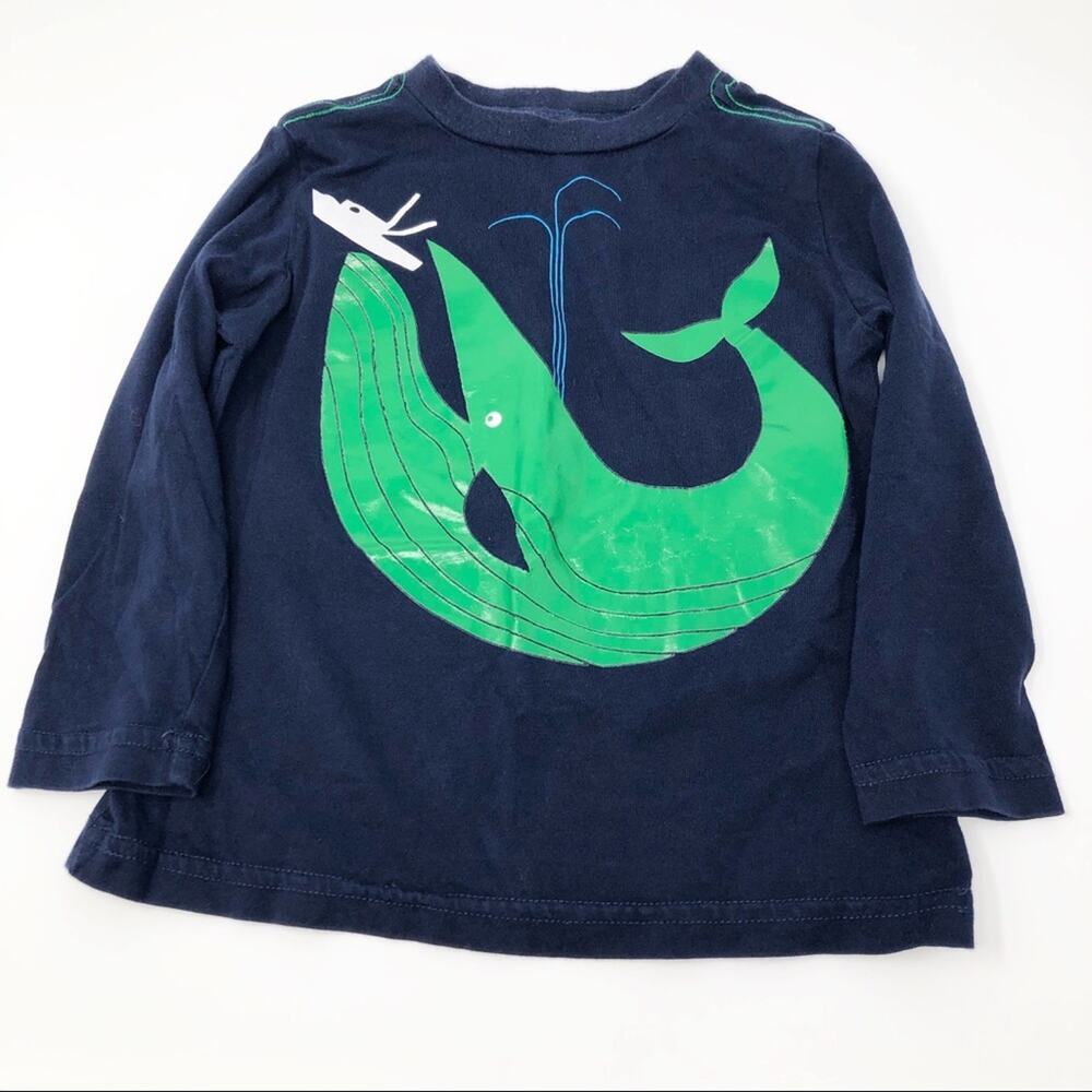 Okie Dokie Boys Cotton Long Sleeve Blue T-Shirt Size 2T